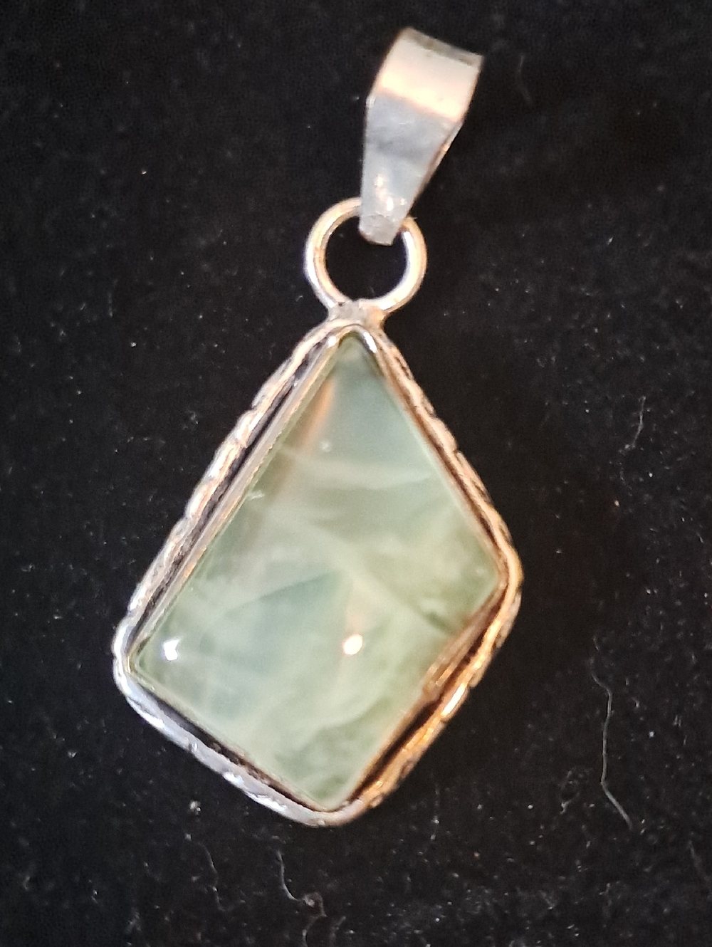 Natural Prehnite Pendant